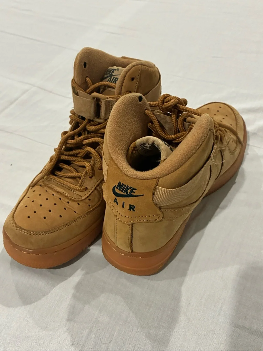 Nike High-Top Sneakers in Wheat/Tan Nubuck